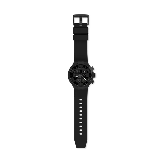 【SWATCH】CHECKPOINT BLACK 大錶面手錶/男錶/女錶/瑞士製造 SB02B400(47mm)