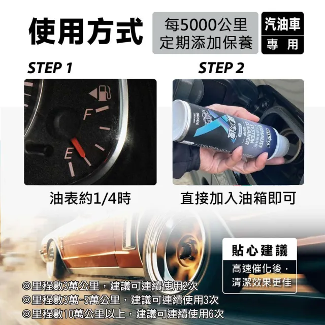 【WILITA 威力特】碳速X 三元催化清洗劑3入組(含氧感知器/觸媒轉換器/積碳清除)最新升級版