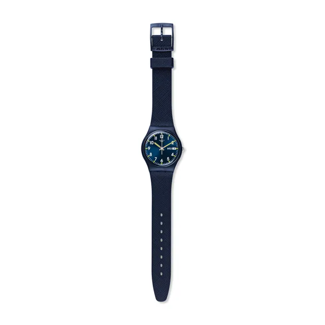 【SWATCH】SIR BLUE 經典手錶/男錶/女錶/瑞士製造 SO28N702(34mm)