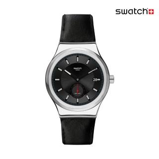 【SWATCH】PETITE SECONDE BLACK 金屬機械手錶/男錶/女錶/瑞士製造 SY23S400(42mm)