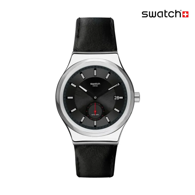 【SWATCH】PETITE SECONDE BLACK 金屬機械手錶/男錶/女錶/瑞士製造 SY23S400(42mm)