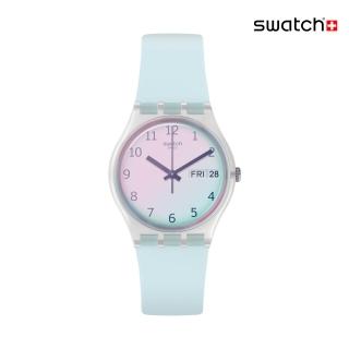 【SWATCH】ULTRACIEL 經典手錶/太陽光譜上蓋/瑞士製造 GE713(34mm)