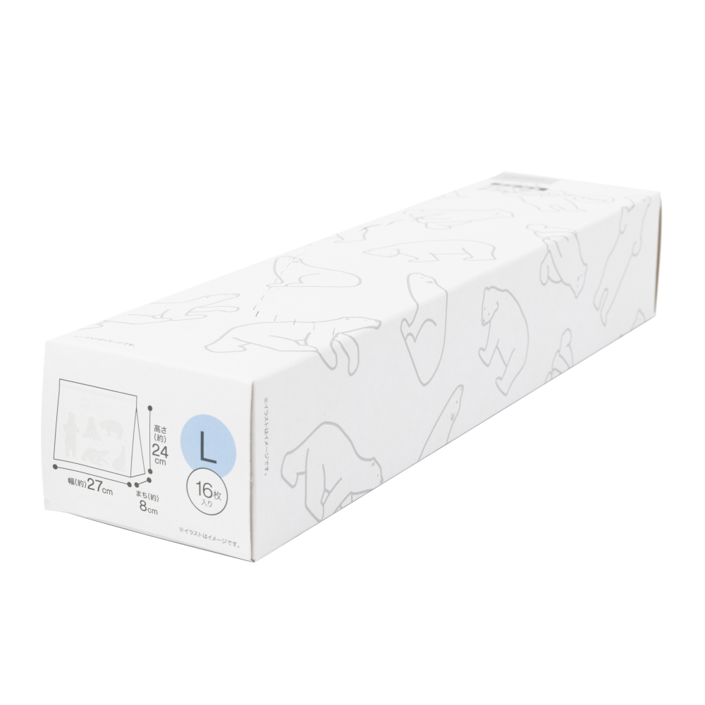 【NITORI 宜得利家居】食物密封袋 L16 POLAR BEAR CT(食物密封袋 POLARBEAR CT)