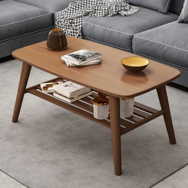 【匠俱】竹製茶几120x60x40cm 楠竹 日式茶几桌 雙層大容量儲物 客廳家用茶桌 小戶型桌子 北歐簡約小茶几