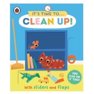 〔麥克兒童外文書店〕IT”S TIME TO CLEAN UP/硬頁書