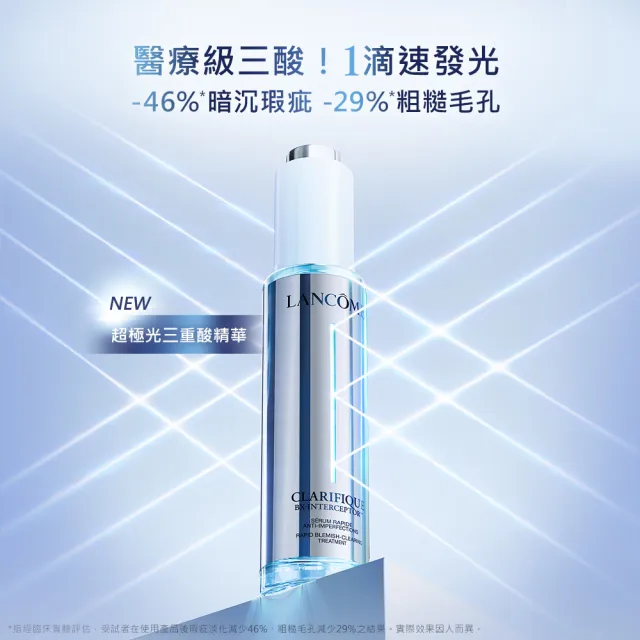 【LANCOME 蘭蔻】官方直營 超極光三重酸精華30ml(LANCOME)