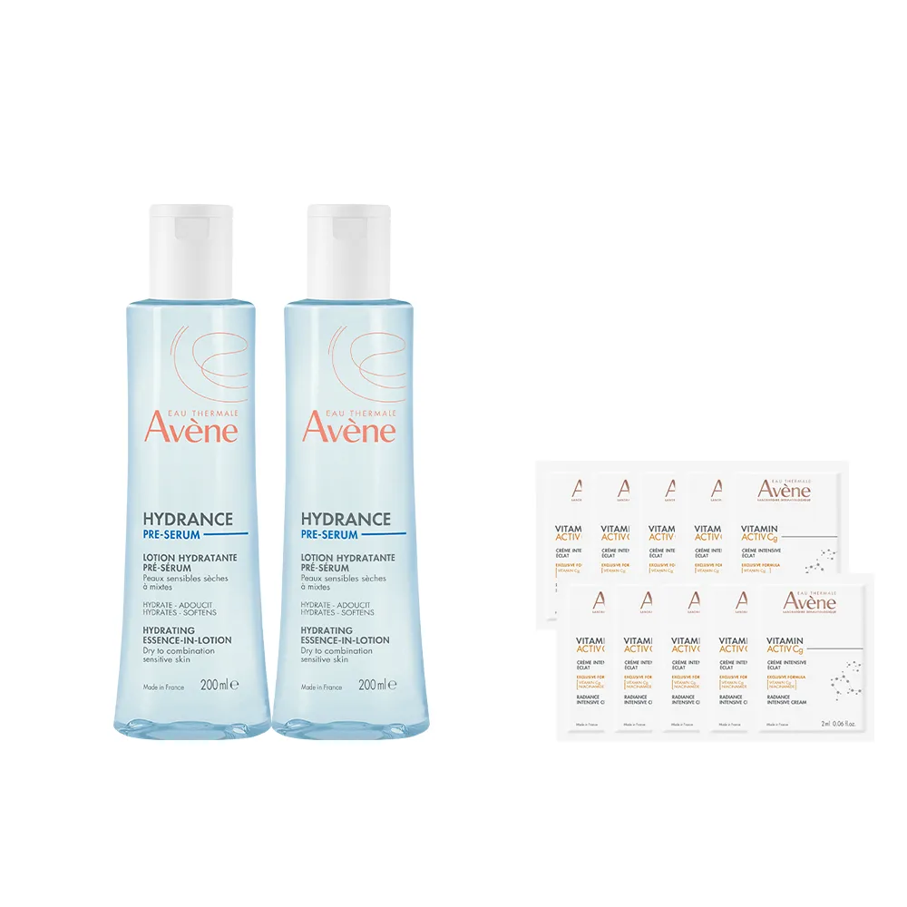 【Avene 雅漾】官方直營 玻尿酸保濕精華露200ml 2入組(潤澤型化妝水/乾肌推薦)
