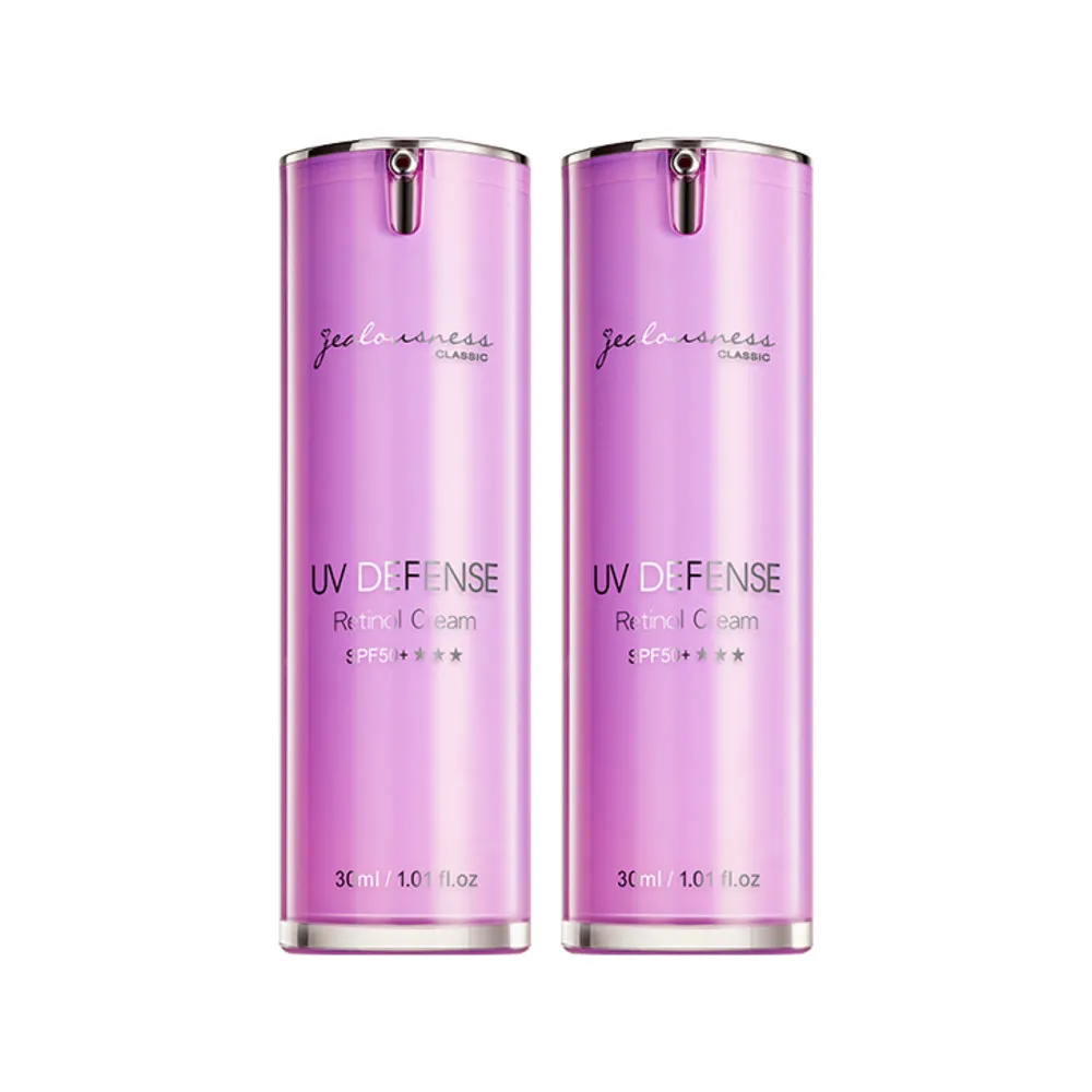 【JS 婕洛妮絲】鳶尾花A醇防曬素顏霜SPF50+★★★30mlx2(紫色防曬霜)（防曬潤色）
