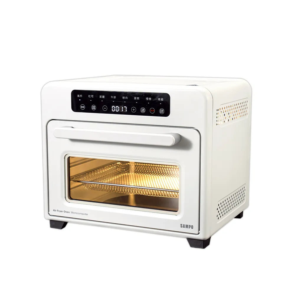 【SAMPO 聲寶】21L隱藏式發熱管氣炸電烤箱(KZ-XC21B)