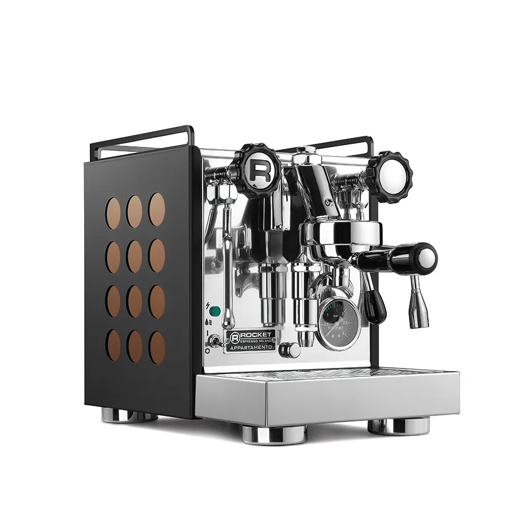 【Rocket Espresso】Appartamento 半自動義式咖啡機(家用型/黑底雙色任選)