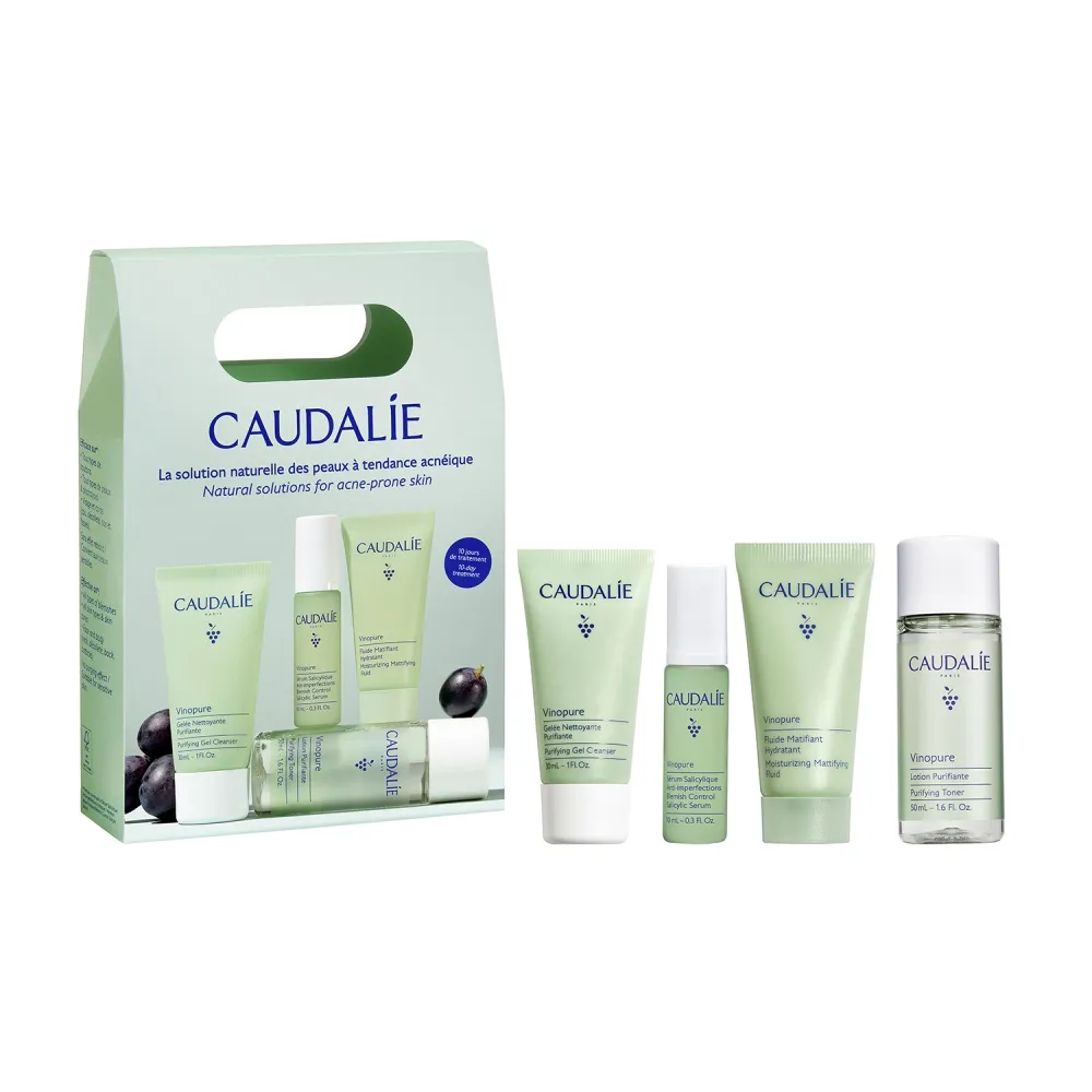 【CAUDALIE 歐緹麗】葡萄籽毛孔淨化入門組(母親節/抗痘/油痘肌必備)