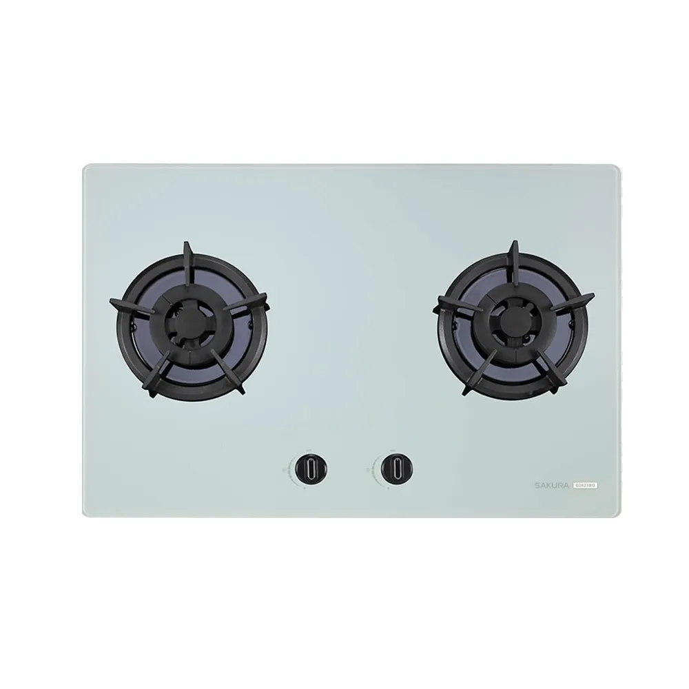 【SAKURA 櫻花】雙口檯面爐瓦斯爐G2623BG白色NG1/LPG(G2623BGW基本安裝)