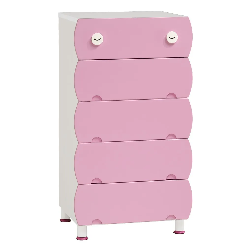【WAKUHOME 瓦酷家具】毛寶童話65CM五斗櫃 B001-107-G+R