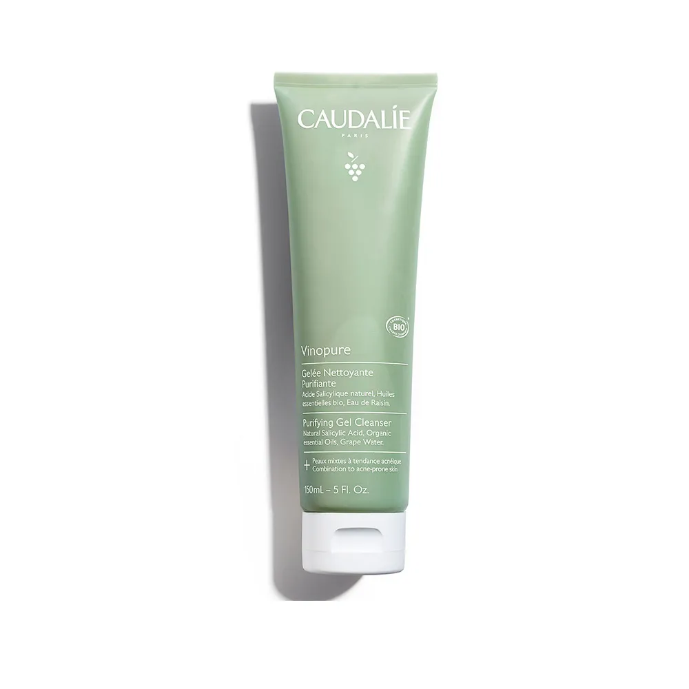 【CAUDALIE 歐緹麗】葡萄毛孔淨化潔膚乳 150ml(水楊酸/油痘肌/調節分泌)