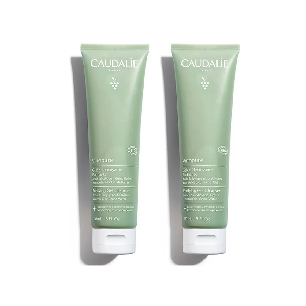 【CAUDALIE 歐緹麗】618暖身慶★葡萄毛孔淨化潔膚乳 150mlx2(水楊酸/油痘肌/胸背OK)