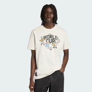 【adidas 愛迪達】Mascot Tee All 男 T恤 運動上衣 休閒短袖 白 純棉 FIFA(KE2038)