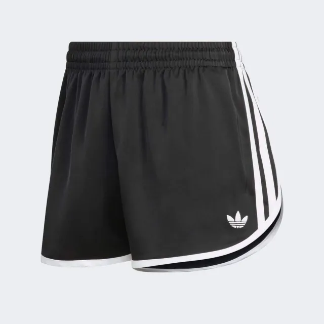 【adidas 愛迪達】3s Sprntr Short 女 短褲 運動短褲 休閒短褲 黑 亞版(KD7977)