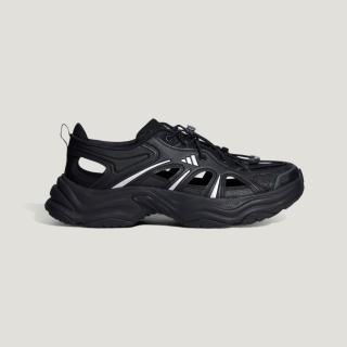 【adidas 愛迪達】XLG Fin Pulse Sandal 男女 運動涼鞋 休閒穿搭 黑 輕量(LA1993)