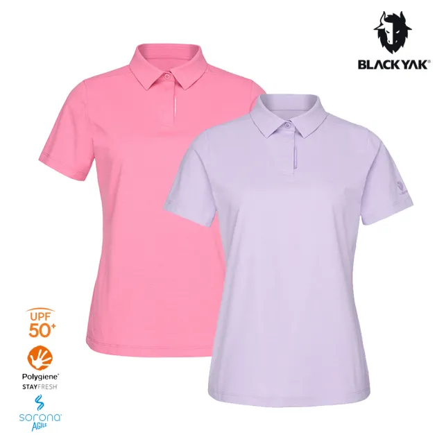【BLACKYAK】女 BASIC短袖POLO衫[二色] UPF50 親膚柔軟 抗菌除臭 吸濕速乾｜FB1WC101