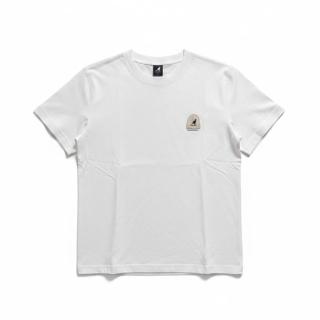 【KANGOL】袋鼠 短T 白色 帽子 正肩版 印花T 短袖 中性(6625101100)
