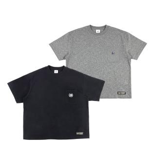 【富邦悍將】悍將十週年口袋寬版TEE(黑/麻灰 S-2XL)
