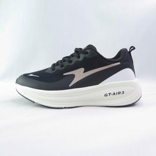 【ARNOR】GT-AIR3 女 慢跑鞋 緩震運動鞋 厚底 2E寬楦 (ARWR62220黑金)