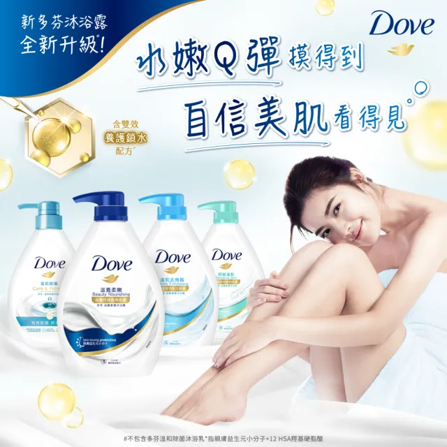 【Dove 多芬】滋養柔膚/GOFRESH系列沐浴乳900mlx4入(多款任選)