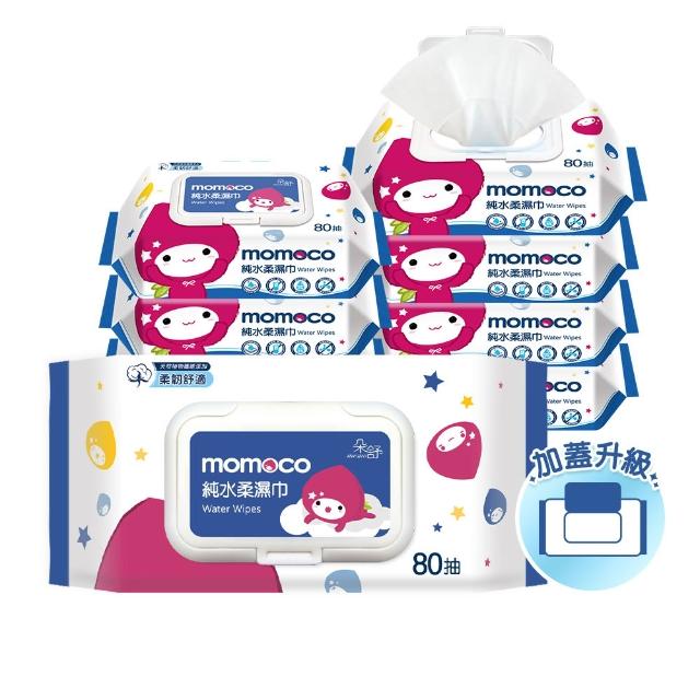【朵舒】momoco加蓋純水柔濕巾(80抽24包/箱)