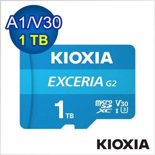 【KIOXIA 鎧俠】EXCERIA G2 MicroSDXC UHS-I U3/V30 1TB 記憶卡