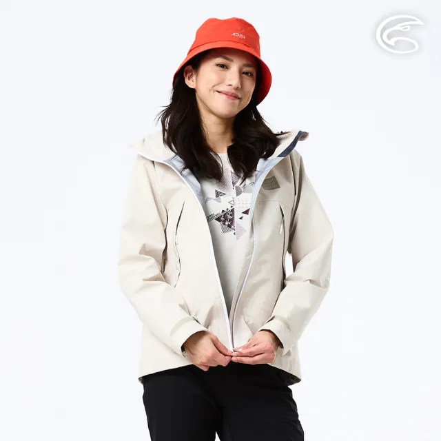 【ADISI】女輕薄3L防水透濕超透氣耐磨登山外套 AJ2691053 羊灰米 S-2XL｜防水外套 防風 防潑水 超撥水