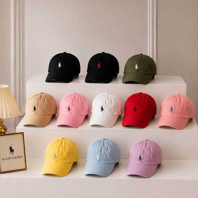 【RALPH LAUREN】POLO小馬logo刺繡 棒球帽(多色任選)