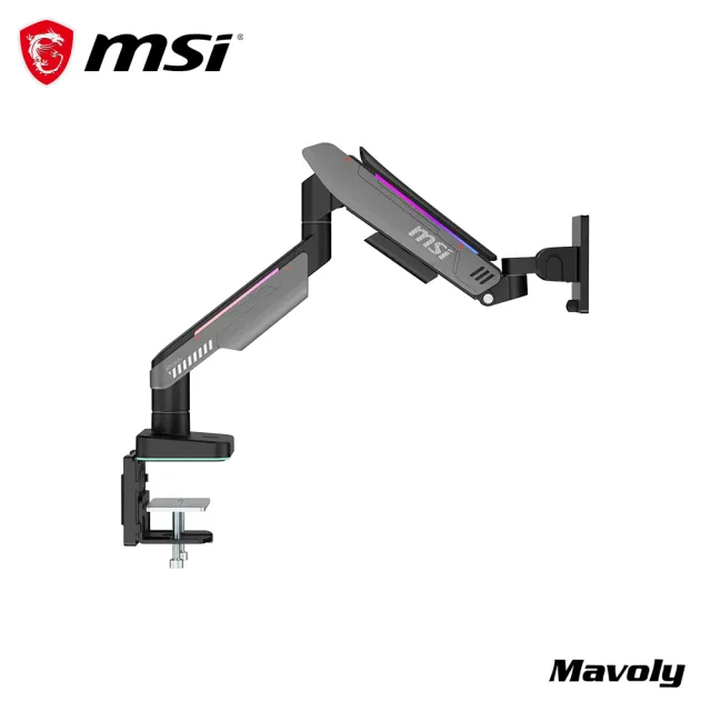 【MSI 微星】MPG MT201RG 螢幕手臂架 桌上型電腦螢幕支架 螢幕支架 安裝腳架
