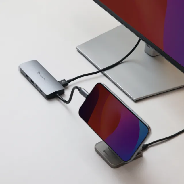 【ADAM 亞果元素】Hub SE10 USB-C 十合一多功能集線器(隨插即用)