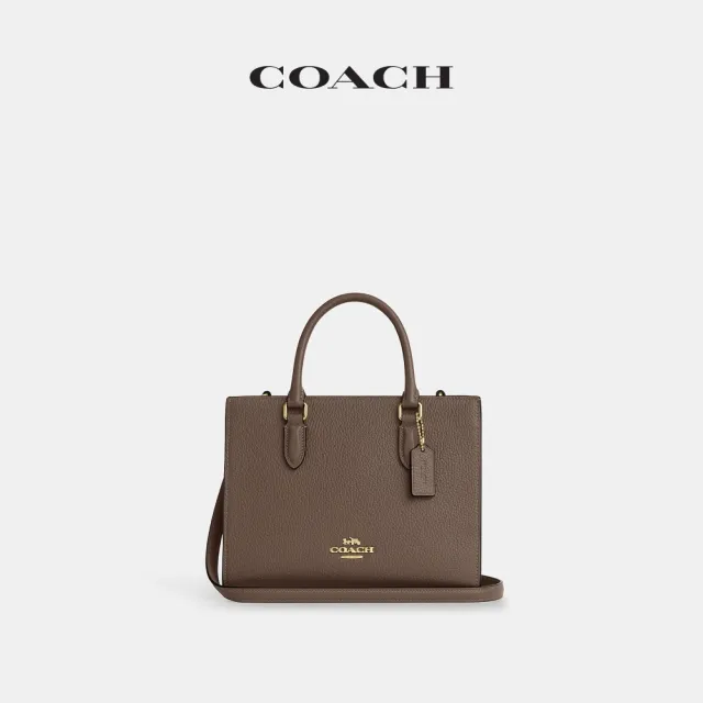 【COACH】蔻馳官方直營 MAGGIE小號托特手袋-IM/深石灰色(CY668)