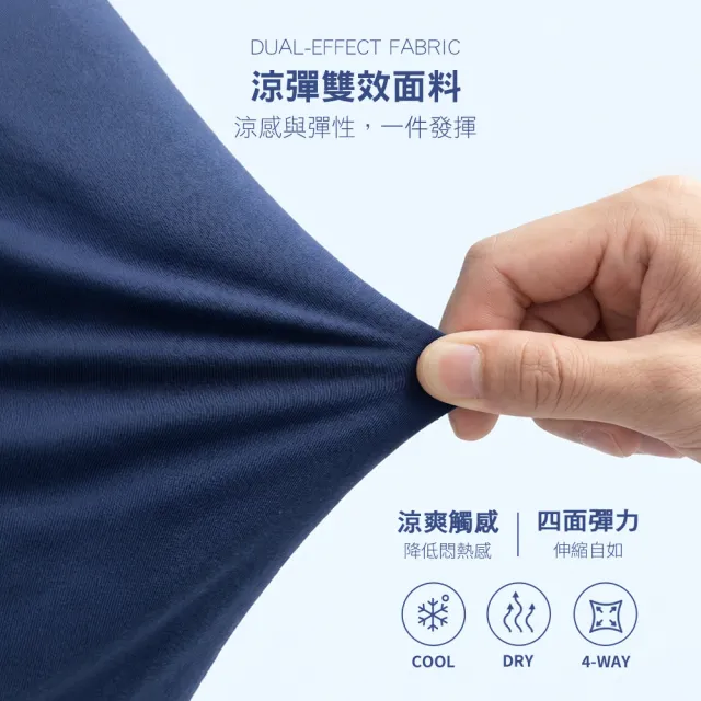 【MarCella 瑪榭】任選3件-涼彈抗菌速乾隱藏開襟平口男內褲(男內褲/四角褲/平口褲/涼感內褲/透氣內褲)