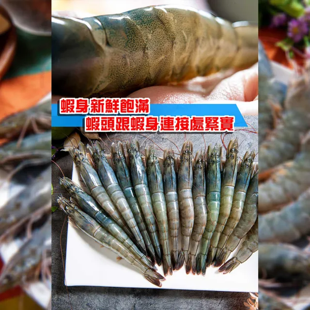 【鮮綠生活】嚴選特大生凍白蝦后 6盒(600g±10%/盒 約14±3尾/盒)