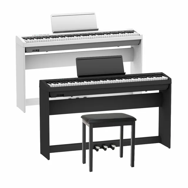 【ROLAND 樂蘭】FP-30X 88鍵 數位電鋼琴 白/黑(保養組/三踏板/琴架)