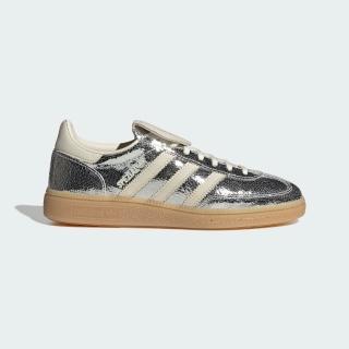 【adidas 愛迪達】HANDBALL SPEZIAL LT 運動休閒鞋(KK4448 女鞋 ORIGINALS百搭復古休閒鞋 爆裂銀x奶油白)