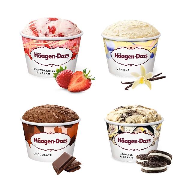 【Haagen-Dazs 哈根達斯】冰淇淋 75ML迷你杯16入組 (惜福良品 效期請見規格)