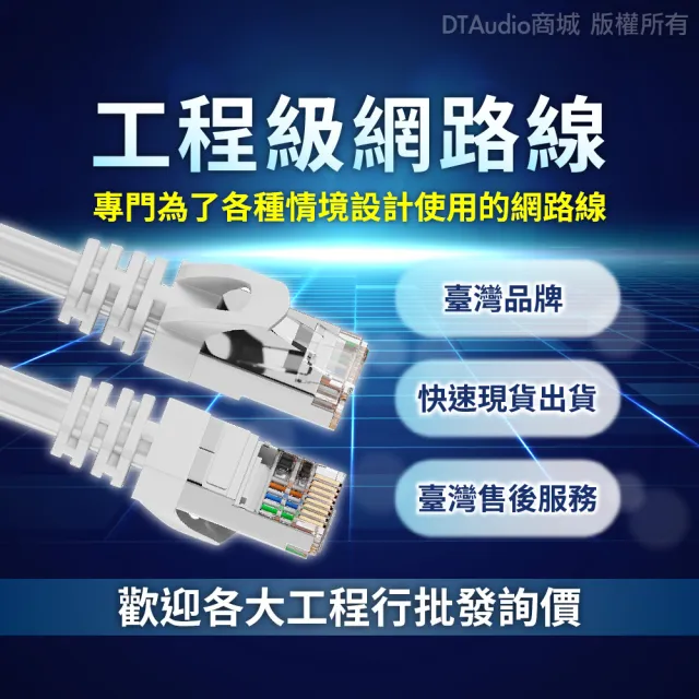 【DTAudio】Cat.6網路線 50cm｜金屬接頭 RJ45 網路線 ADSL 路由器網路 乙太網路線