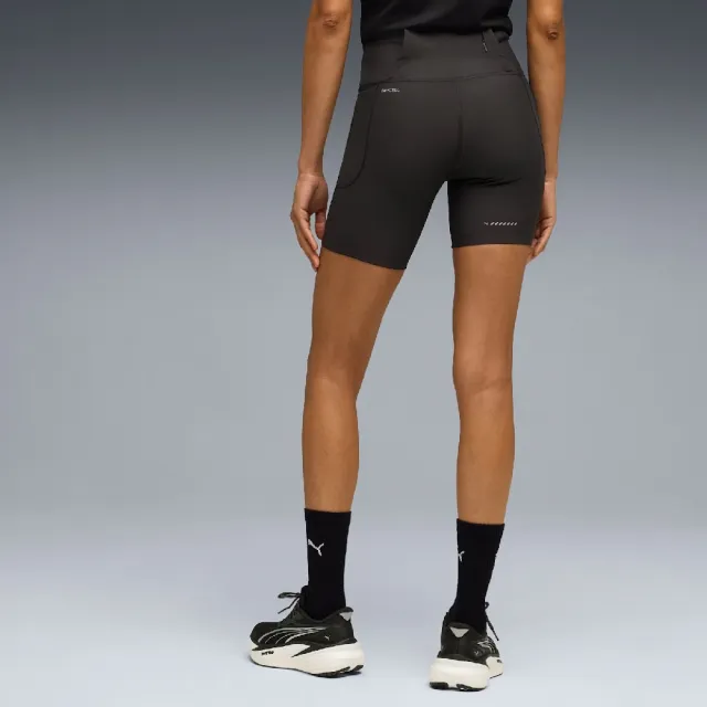 【PUMA】緊身褲 Dreamrun Running 7吋 女款 歐規 單車褲 黑 跑褲 528432-01