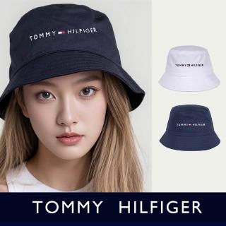 【TOMMY HILFIGER】TOMMY 經典刺繡Logo漁夫帽-多色選(可情侶穿搭/平輸品)