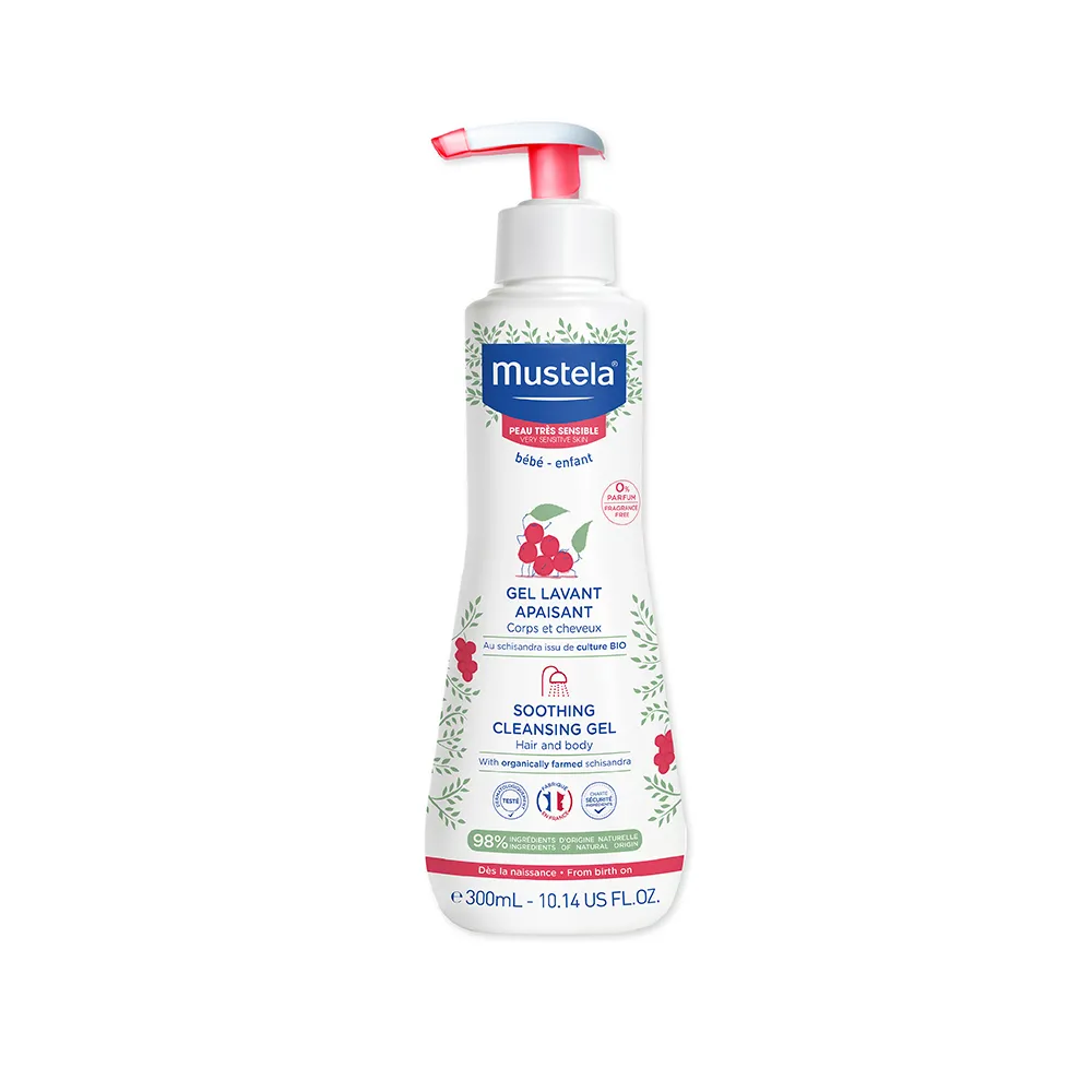 【Mustela 慕之恬廊】舒恬良 敏弱修復雙潔凝露300ml(寶寶/嬰兒/新生兒/幼兒/兒童 洗髮精 沐浴乳)