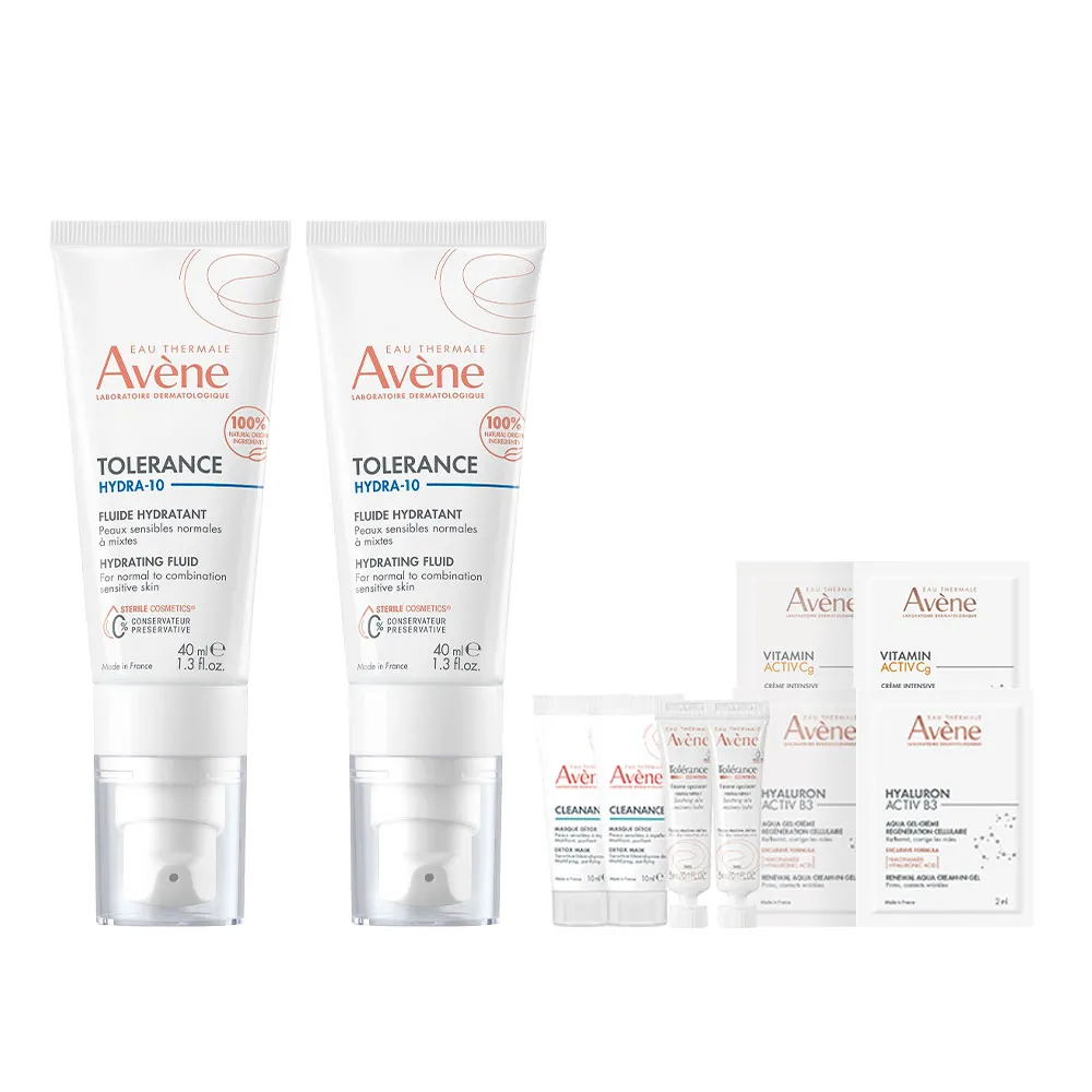 【Avene 雅漾】官方直營 Hydra10極簡保濕乳液/乳霜任選_2入(前安敏升級/臉部保養)