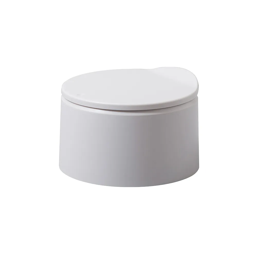 【IDEACO】日本ideaco 圓形桌邊按壓式垃圾桶-2.2L-3色可選(廚餘桶/垃圾桶附蓋/附蓋子/桌上型/PP垃圾桶)