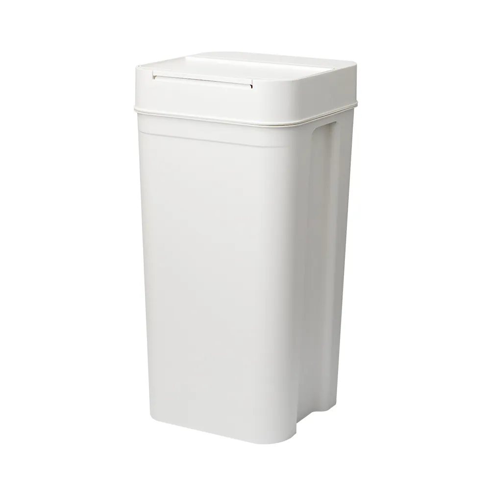 【like-it】日製落地型按壓式密封防臭垃圾桶-45L(無異味 防蟲 尿布 彈蓋 廚餘 分類 回收)