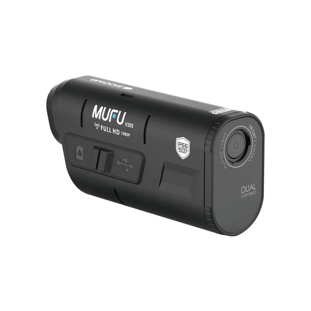 【MUFU】V20S 雙鏡頭機車行車記錄器｜1080P 高畫質 免接線 DIY 安裝｜Gogoro 外送首選 (贈64GB記憶卡)