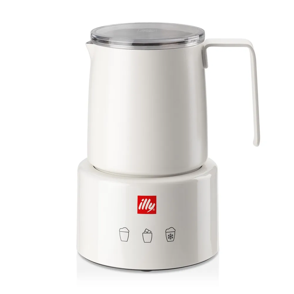 【illy】官方直營 全自動冷熱電動奶泡機 (義大利設計 不鏽鋼奶壺 磁吸 分離式加熱底座)
