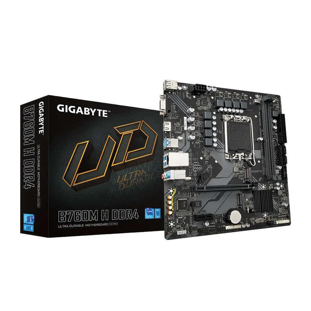 【GIGABYTE 技嘉】B760M H DDR4主機板+凌航 D4 16G/3200 記憶體