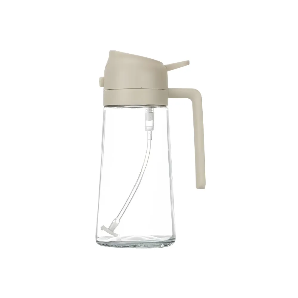 油壺 噴倒兩用油壺玻璃噴油瓶470ml(可噴可倒調味油罐噴油壺) - momo購物網